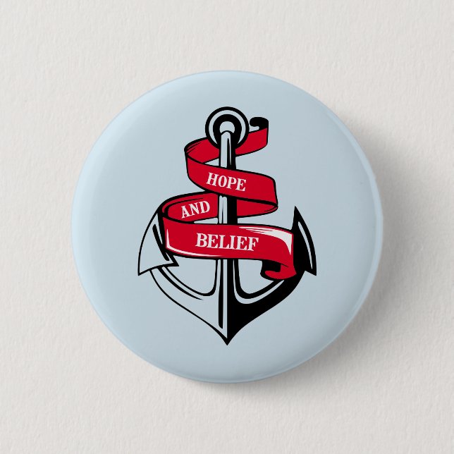 Anchor 2 Inch Round Button (Front)