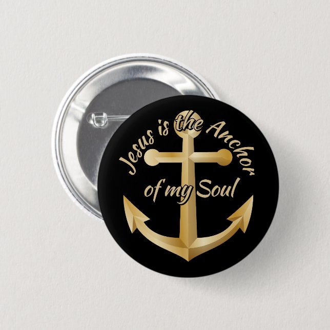 Anchor 2 Inch Round Button (Front & Back)