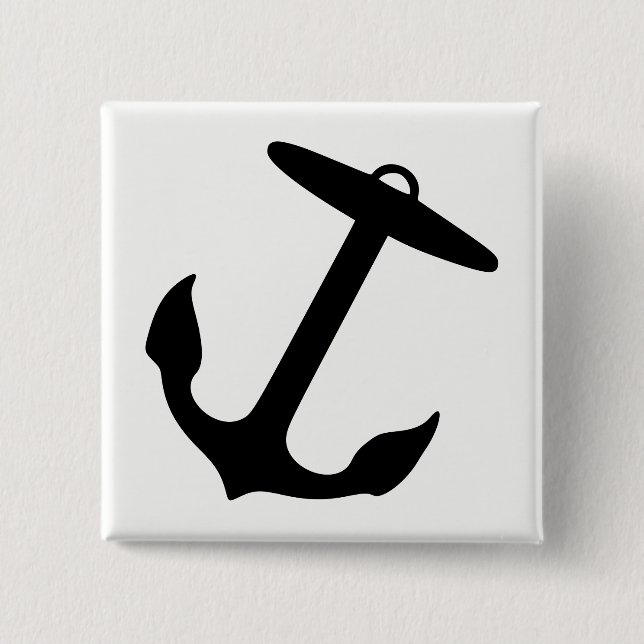Anchor 2 Inch Square Button (Front)