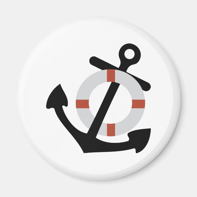 anchor and lifesaver magnet (Front)