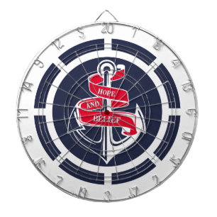 Anchor and steering wheel dartboard