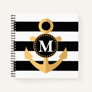 Anchor and Stripes Notebook