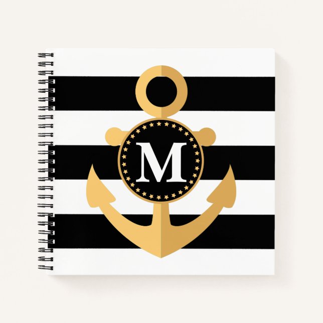 Anchor and Stripes Notebook (Front)