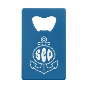 Anchor And The Sea Wallet Bottle Opener
