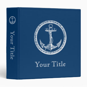 Anchor and Wreath Binder