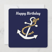 Anchor Away Birthday Card