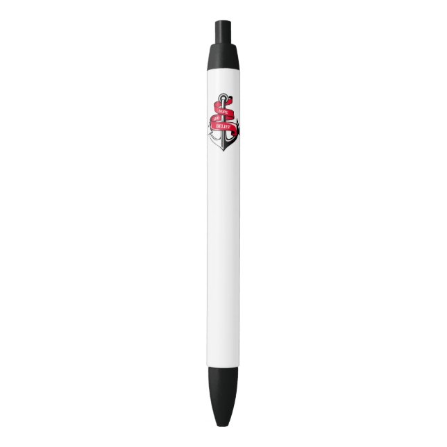 Anchor Black Ink Pen (Front Vertical)