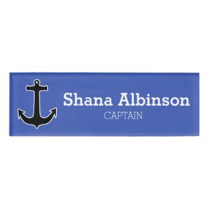 Anchor black / white outline + your ideas name tag
