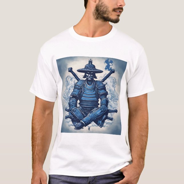 anchor blue samurai  T-Shirt (Front)