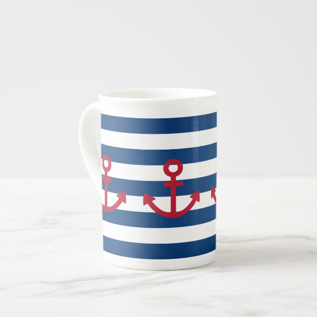 Anchor Bone China Mug (Front Left)