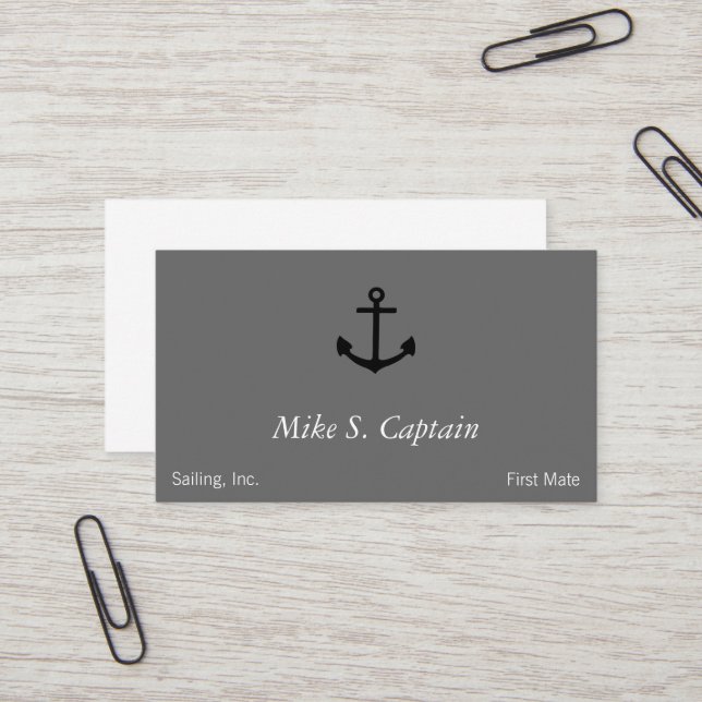 Anchor Business Card (Front/Back In Situ)