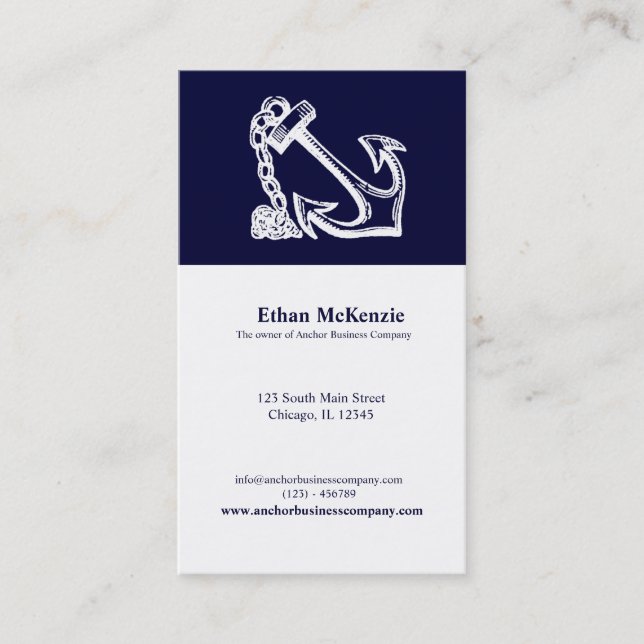 Anchor Business Card (Front)