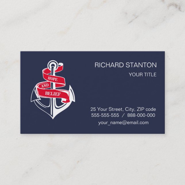Anchor Business Card (Front)