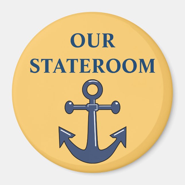 Anchor Cabin Door Marker Magnet (Front)