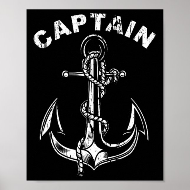 Anchor Captain Of The Boat  Poster (Front)