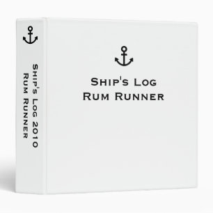 Anchor ~ Captain's Log Changeable Year Binder