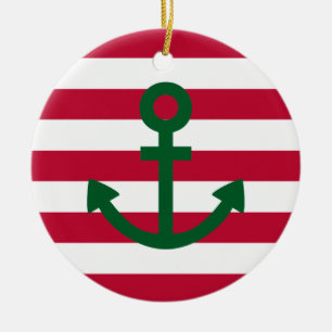 Anchor Ceramic Ornament