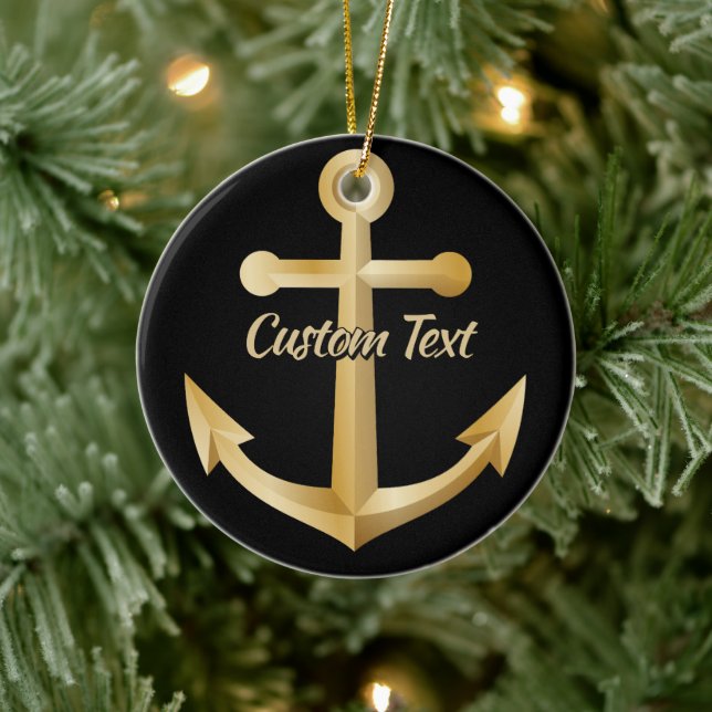 Anchor Ceramic Ornament (Tree)
