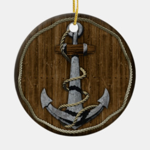 Anchor Ceramic Ornament