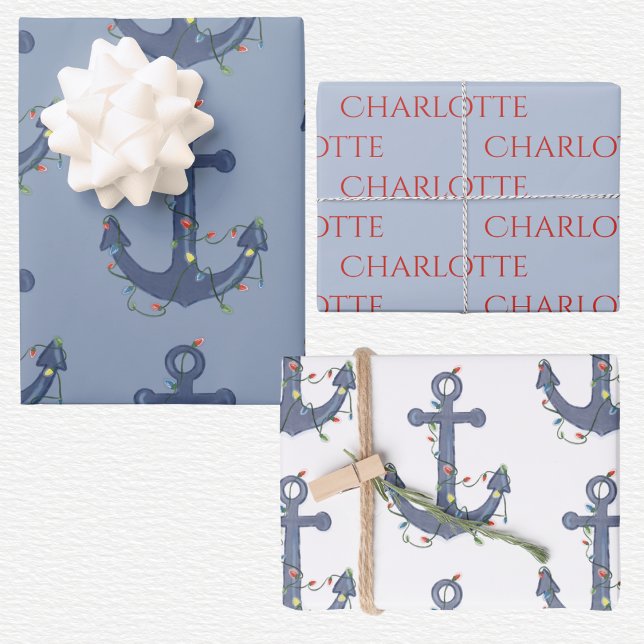 Anchor Christmas  Wrapping Paper Sheet (Creator Uploaded)