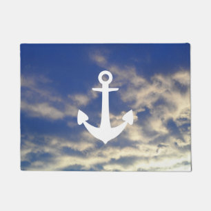 Anchor Clouds in the Sky Doormat