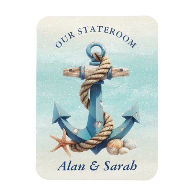 Anchor Cruise Ship Stateroom Magnet (Vertical)