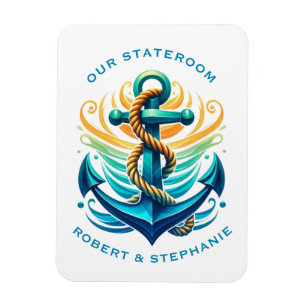 Anchor Cruise Ship Stateroom Magnet