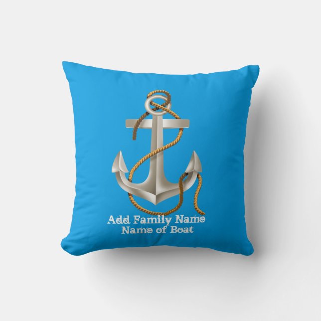 Anchor Custom Pillow For Boat Gift (Front)