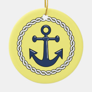 Anchor Dated Christmas Ornament