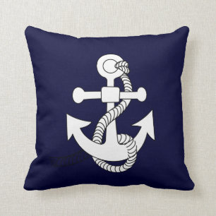 Anchor design throw pillow