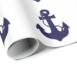 Anchor design wrapping paper
