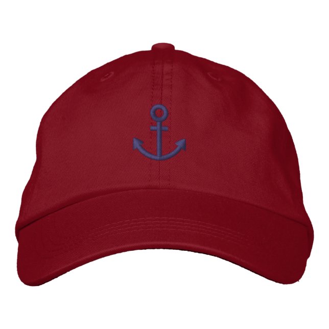 Anchor Embroidered Hat (Front)
