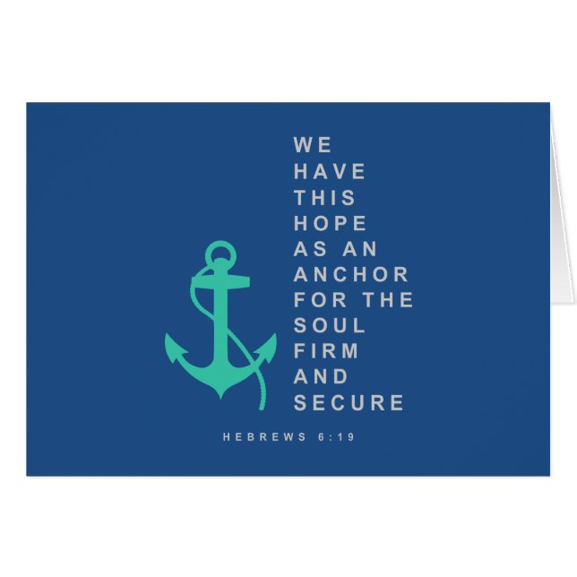 Anchor for the Soul (Hebrews 6:19) (Front Horizontal)