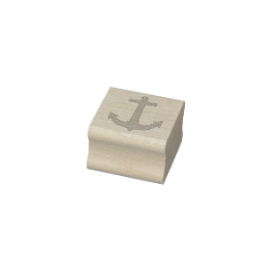 Anchor gold + your background & ideas rubber stamp