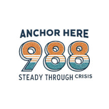 Anchor Here 988 Crisis Support T-Shirt 