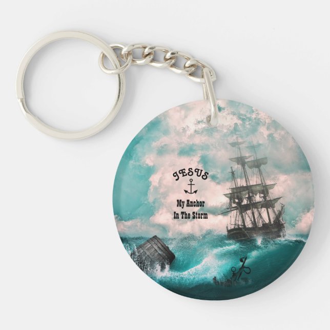 "Anchor In The Storm Keychain (Front)