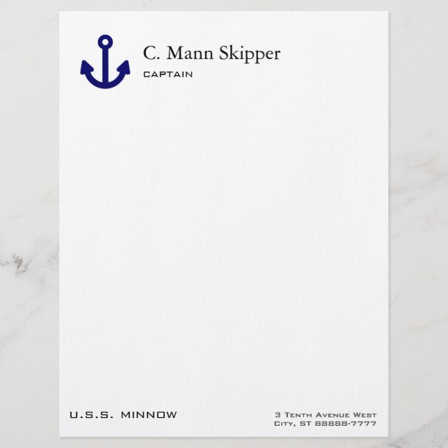 Anchor Letterhead (Front)