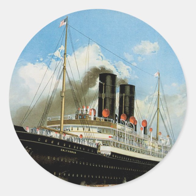 Anchor Line Classic Round Sticker (Front)