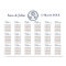 Anchor Monograms, Nautical wedding Seating Chart