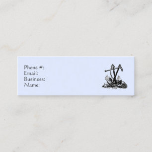 Anchor Nautical Blue Business Card