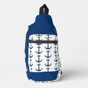 Anchor nautical coastal vibes  sling bag