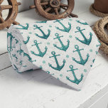 Anchor Nautical Custom Necktie<br><div class="desc">This custom necktie features a bold anchor design,  perfect for adding a touch of nautical charm to any outfit. It's a stylish and unique accessory that makes a great gift for the sea lover in your life.</div>