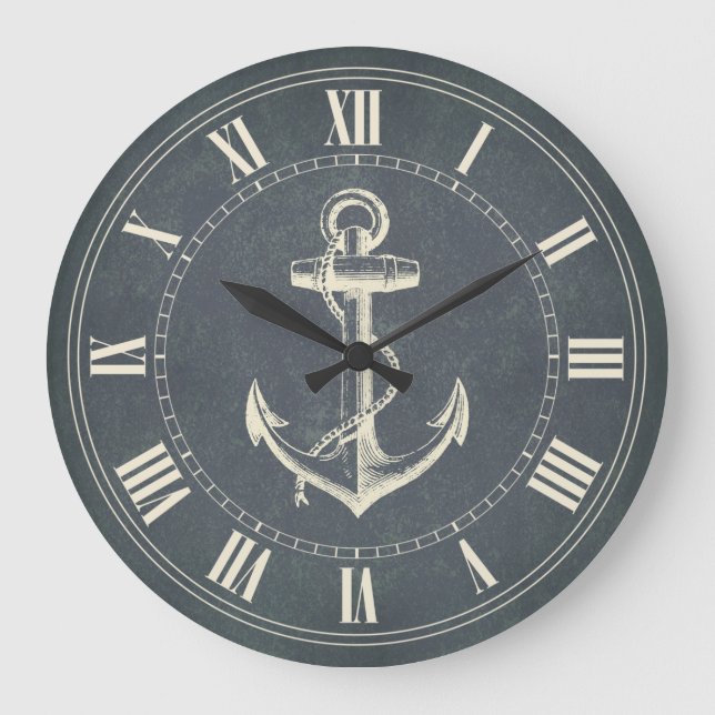 Anchor Nautical Large Clock (Front)