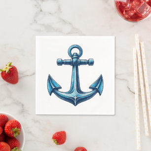 Anchor Nautical Paper Napkins