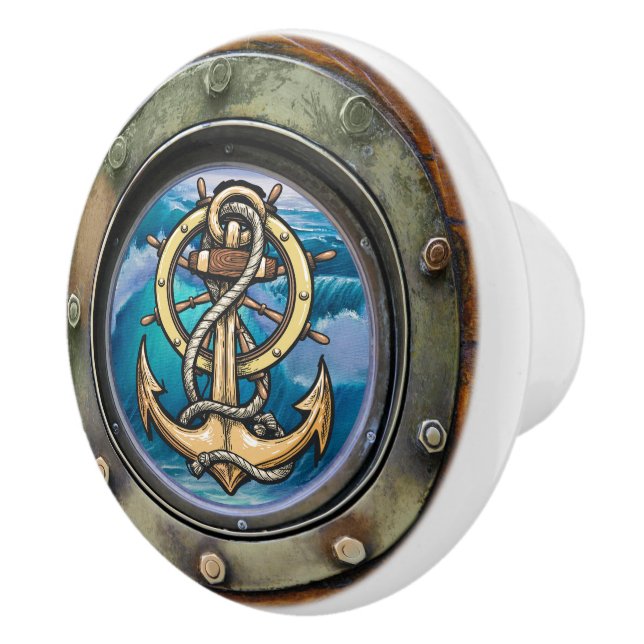 ANCHOR Nautical Porthole Drawer Knobs (Right)
