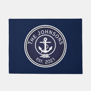 Anchor Nautical Seal   Doormat