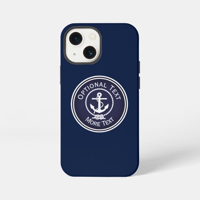 Anchor Nautical Seal   iPhone Case (Back)