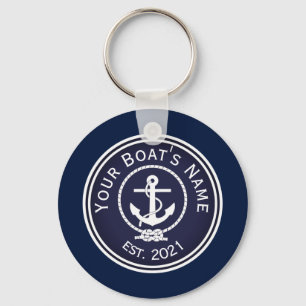 Anchor Nautical Seal   Keychain