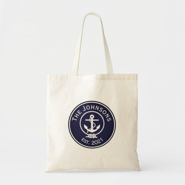 Anchor Nautical Seal   Tote Bag (Front)