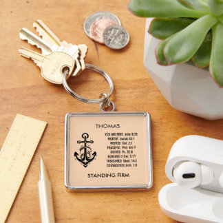 Anchor of Faith: Christian Keychain